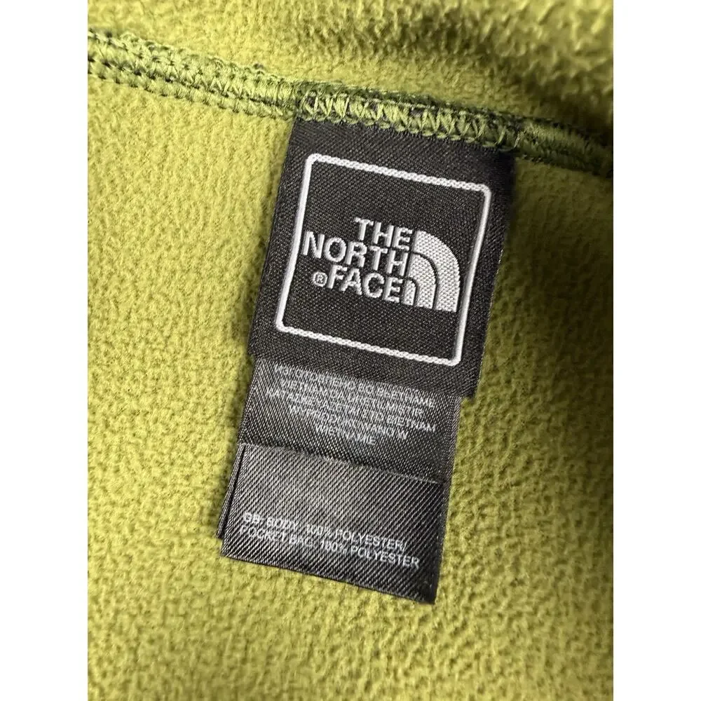 The North Face Waffle Fleece Full Zip Jacket Green Men’s XXL Textured Outdoor